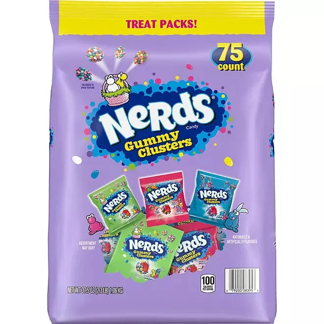 Nerds Easter Gummy Clusters - Treat Size: 75-Piece Bag