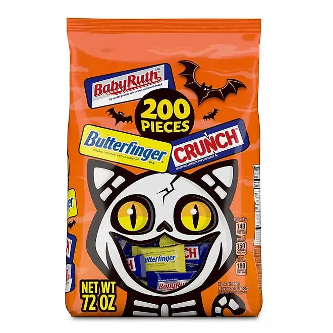 Nestle Halloween Chocolate Mini Size Candy Bars Variety: 200-Piece Bag