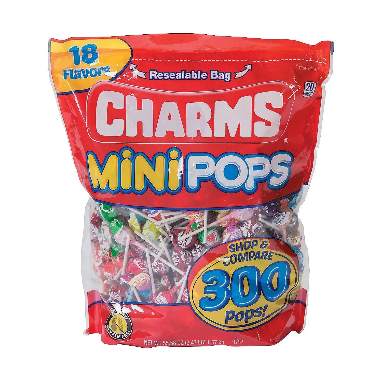 Charms Mini Pops Assorted Lollipops: 300-Piece Bag