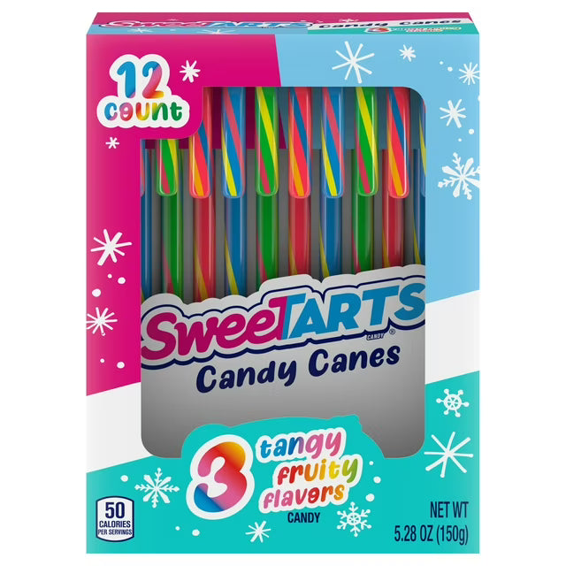 SweeTarts Candy Canes: 12-Piece Box