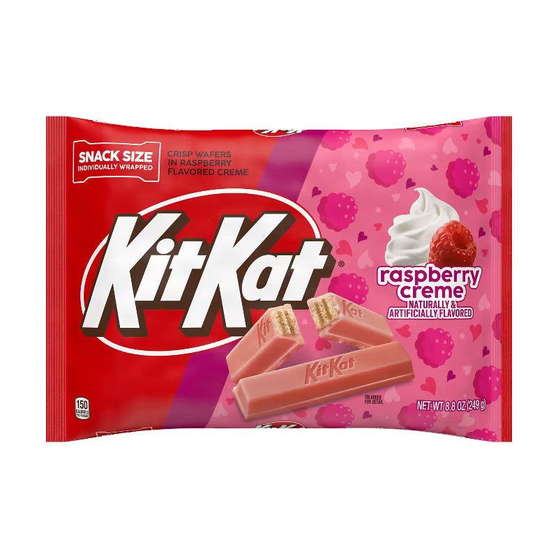 Valentine Raspberry Creme Kit Kat Minis Candy: 8.8-Ounce Bag