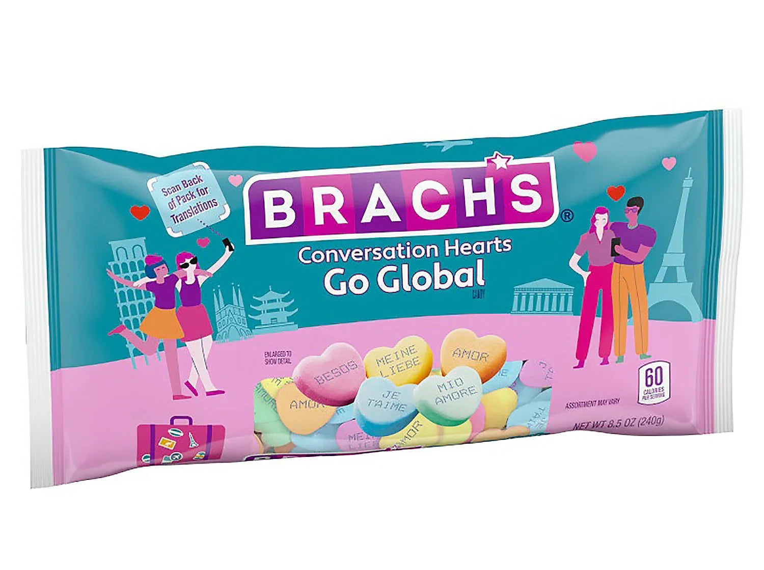 Brach's Global Conversation Hearts: 8-Ounce Bag