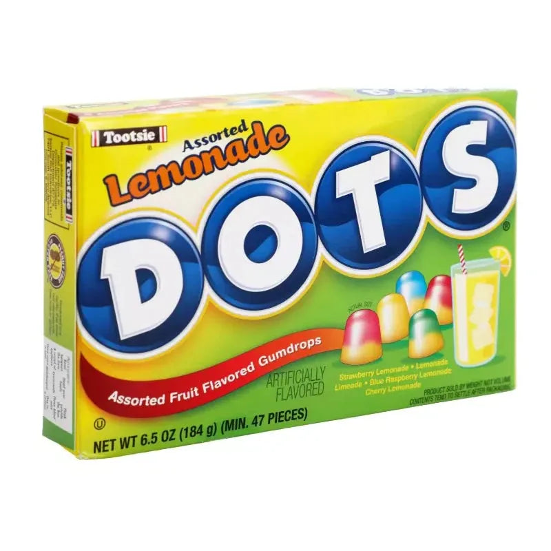 Assorted Lemonade Dots Candy 6.5-Ounce Packs: 12-Piece Box