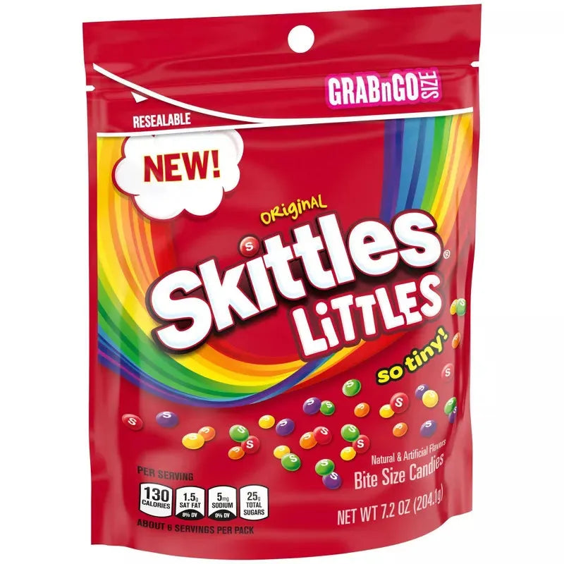 Skittles Littles Original Mini Fruity Candy: 7.2-Ounce Bag