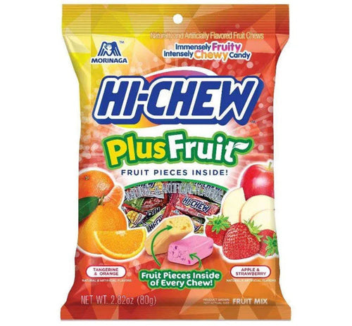 Hi-Chew Fruit Chews Candy Packs - Plus Fruit: 6-Piece Case