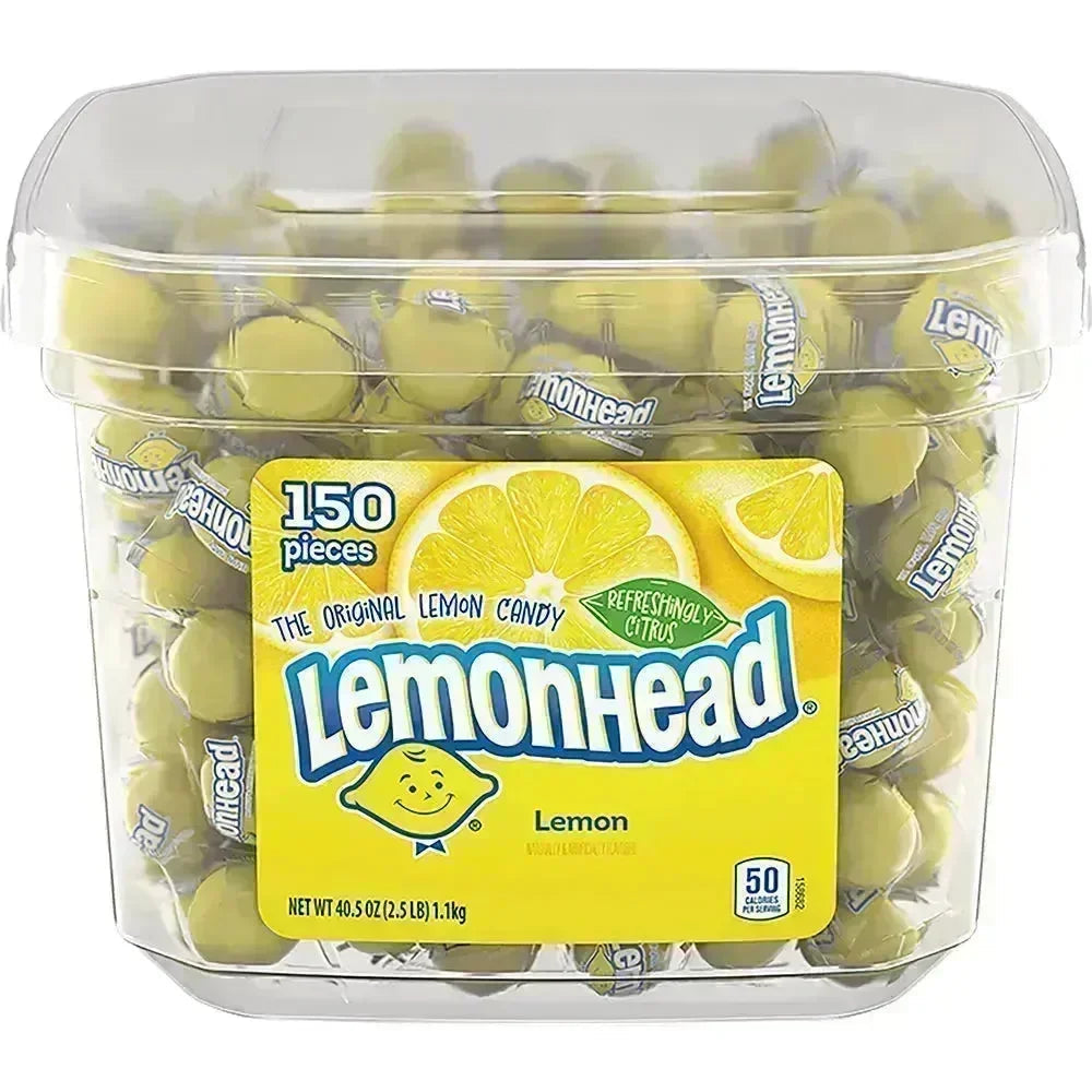 Lemonhead Candy: 150-Piece Tub