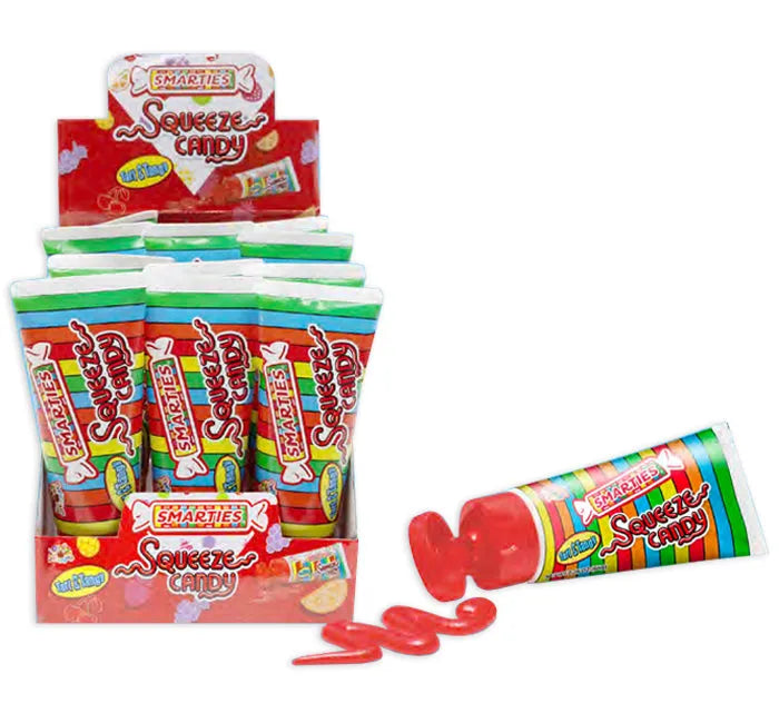 Smarties Squeeze Candy Tubes: 12-Piece Box