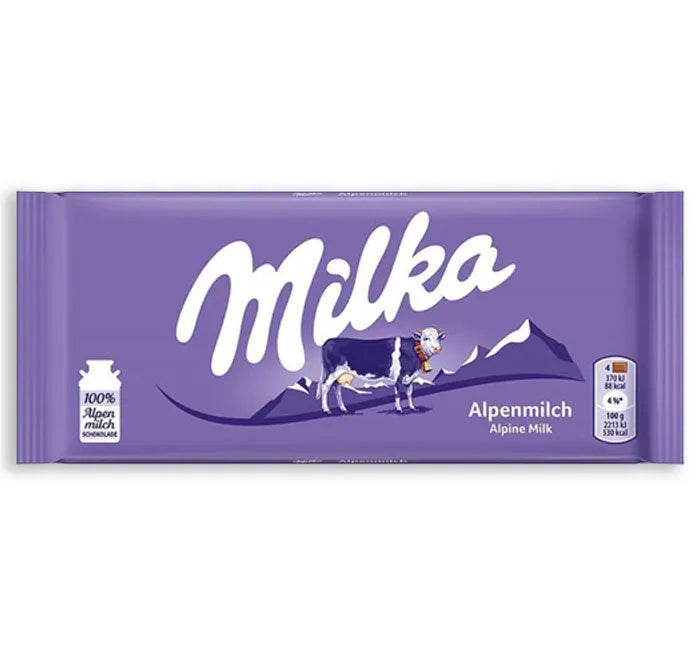 Milka Alpine Milk Chocolate Bars - Large: 16-Piece Box