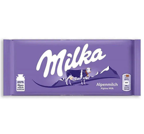 Milka Alpine Milk Chocolate Bars - Large: 16-Piece Box
