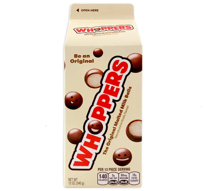Whoppers Malted Milk Balls Carton Box: 12-Piece Case