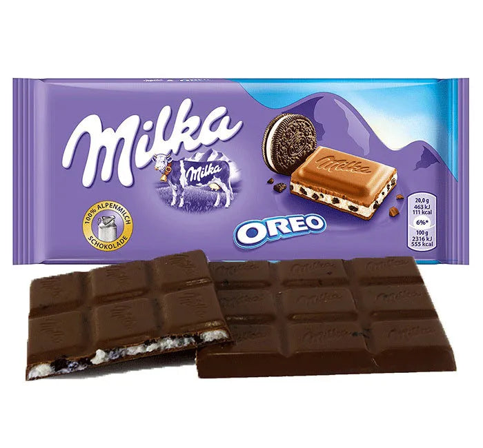 Milka Oreo Milk Chocolate Bars: 22-Piece Box