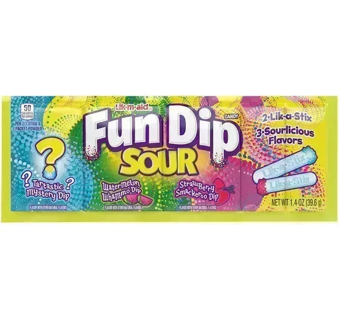 Fun Dip Sour Candy Packs - Large: 24-Piece Box