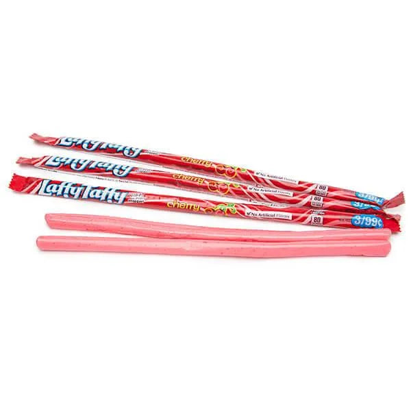 Laffy Taffy Candy Ropes - Cherry: 24-Piece Box